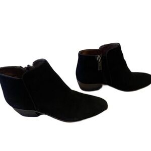 Sam Edelman “petty” short boot booties size 7 m in black suede